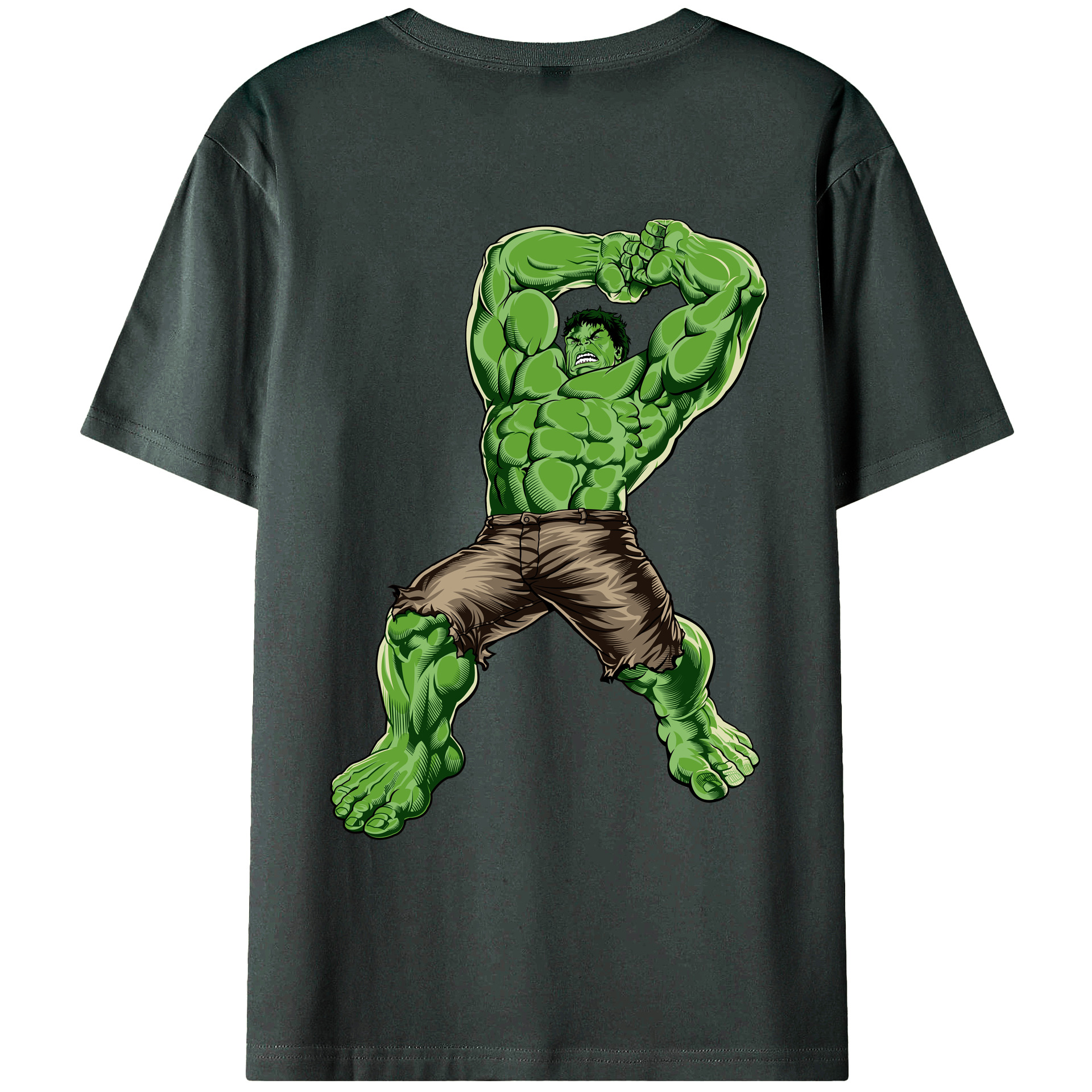 （画像用） アベンジャーズ The Avengers 綿100％ メンズ半袖Tシャツ（バックプリント） 通気性